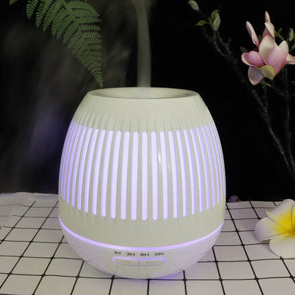 400ml Hollow-out LED Humidifier Wood Grain Air Purifier Aromatherapy Machine with Colorful LED Light, AU Plug, EU Plug, UK Plug, US Plug