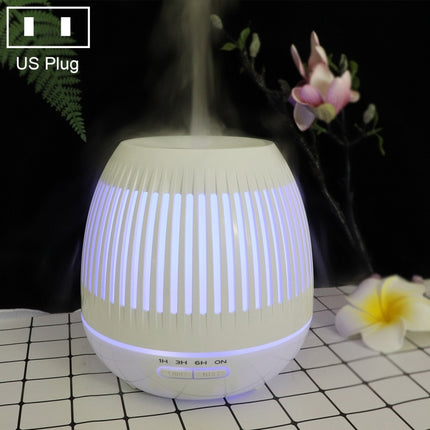 400ml Hollow-out LED Humidifier Wood Grain Air Purifier Aromatherapy Machine with Colorful LED Light, AU Plug, EU Plug, UK Plug, US Plug