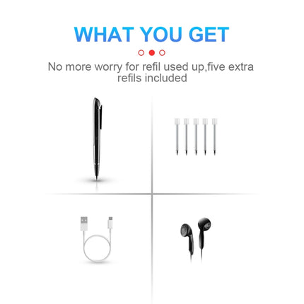Q9 AI Intelligent High-definition Noise Reduction Conference Recording Pen Voice Control Recorder, 4GB, 8GB, 16GB, 32GB