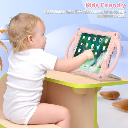 Niedliche Cat King Kids Stoßfeste EVA-Schutzhülle mit Halterung &amp; Schultergurt &amp; Griff, für iPad 9.7 2018 / 2017 / Air / Air 2 / Pro 9.7, für iPad 10.2 2019 / 2020 / 2021 / Pro 10.5, für iPad mini 6 / mini 2024, für iPad mini 6