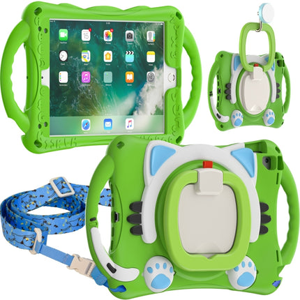 Funda protectora de EVA a prueba de golpes para niños con diseño de gato lindo, con soporte, correa para el hombro y asa, para iPad 9.7 2018/2017/Air/Air 2/Pro 9.7, para iPad 10.2 2019/2020/2021/Pro 10.5, para iPad mini 6/mini 2024, para iPad mini 6