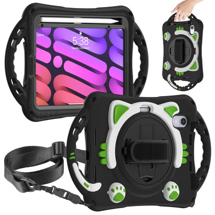 Bonita funda protectora de EVA a prueba de golpes para niños Cat King con soporte, correa para el hombro y asa, para iPad mini 6 / mini 2024