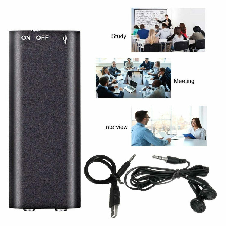 X2 AI Intelligent High-definition Noise Reduction Voice Control Recorder, 4GB, 8GB, 16GB, 32GB