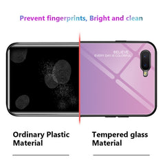 Estuche de vidrio con degradado de color para OPPO K1/R15X, OPPO R17, OPPO Reno y Galaxy S8