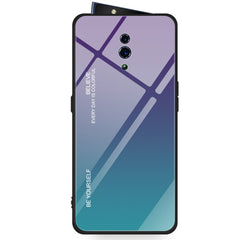 Estuche de vidrio con degradado de color para OPPO K1/R15X, OPPO R17, OPPO Reno y Galaxy S8