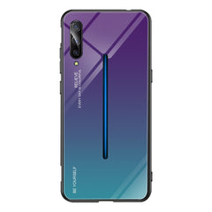 Gradient Color Glass Case, For Vivo IQOO, For VIVO V15 Pro, For VIVO X27, For Xiaomi Mi CC9