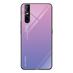 Gradient Color Glass Case, For Vivo IQOO, For VIVO V15 Pro, For VIVO X27, For Xiaomi Mi CC9