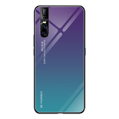 Gradient Color Glass Case, For Vivo IQOO, For VIVO V15 Pro, For VIVO X27, For Xiaomi Mi CC9