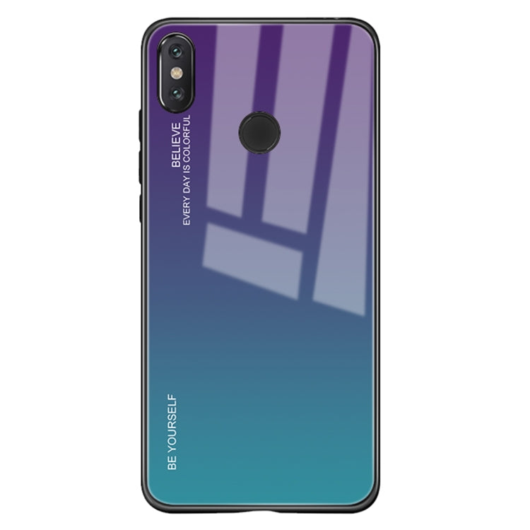 Farbverlauf-Glasgehäuse, für Xiaomi Mi Mix, für Huawei Y7 (2019), für Huawei Honor 7C, für Huawei Enjoy 9s