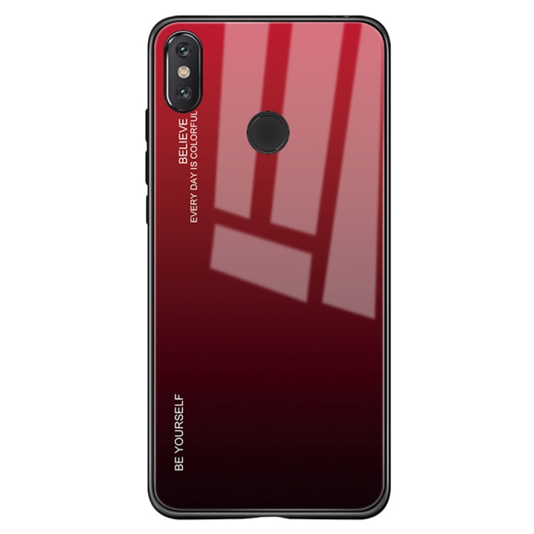 Farbverlauf-Glasgehäuse, für Xiaomi Mi Mix, für Huawei Y7 (2019), für Huawei Honor 7C, für Huawei Enjoy 9s