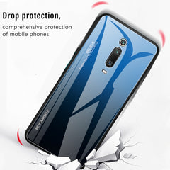 Estuche de vidrio con degradado de color, para Xiaomi Redmi K20, para Xiaomi Redmi Note 5 Pro, para Xiaomi Redmi Note 7, para Huawei Mate 20