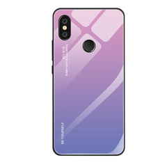 Estuche de vidrio con degradado de color, para Xiaomi Redmi K20, para Xiaomi Redmi Note 5 Pro, para Xiaomi Redmi Note 7, para Huawei Mate 20