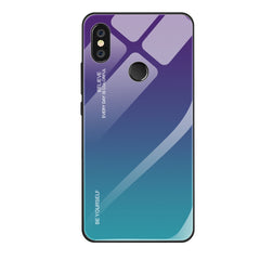 Estuche de vidrio con degradado de color, para Xiaomi Redmi K20, para Xiaomi Redmi Note 5 Pro, para Xiaomi Redmi Note 7, para Huawei Mate 20