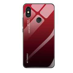 Estuche de vidrio con degradado de color, para Xiaomi Redmi K20, para Xiaomi Redmi Note 5 Pro, para Xiaomi Redmi Note 7, para Huawei Mate 20