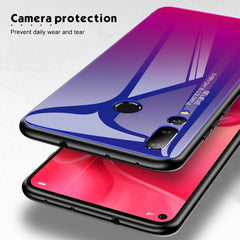 Gradient Color Glass Case, For Huawei Nova 4, For Huawei P30 Lite, For Huawei P30, For Huawei Y5 (2019)