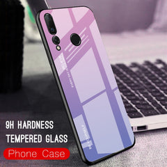 Gradient Color Glass Case, For Huawei Nova 4, For Huawei P30 Lite, For Huawei P30, For Huawei Y5 (2019)