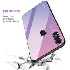 Estuche de vidrio con degradado de color para Huawei Honor 8X, Huawei Honor 10 Lite, Huawei Nova 5i Pro, OPPO F11/A9