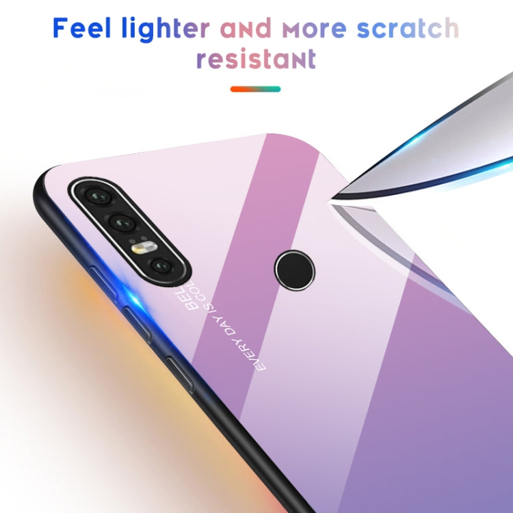 Estuche de vidrio con degradado de color para Huawei Honor 8X, Huawei Honor 10 Lite, Huawei Nova 5i Pro, OPPO F11/A9