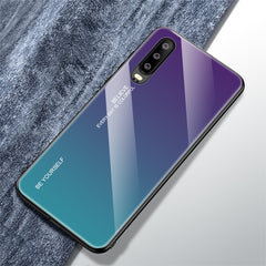 Gradient Color Glass Case, For Huawei Nova 4, For Huawei P30 Lite, For Huawei P30, For Huawei Y5 (2019)