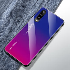 Gradient Color Glass Case, For Huawei Nova 4, For Huawei P30 Lite, For Huawei P30, For Huawei Y5 (2019)