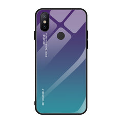 Gradient Color Glass Case, For OPPO A57 / A39, For OPPO Reno Z, For Galaxy A7 (2018), For Xiaomi Mi Max 3