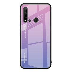 Estuche de vidrio con degradado de color para Huawei Nova 5i, Huawei Honor 20, Galaxy A10s y Galaxy A80