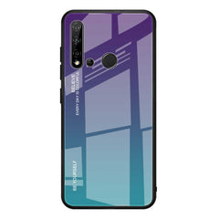 Estuche de vidrio con degradado de color para Huawei Nova 5i, Huawei Honor 20, Galaxy A10s y Galaxy A80