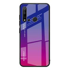 Estuche de vidrio con degradado de color para Huawei Nova 5i, Huawei Honor 20, Galaxy A10s y Galaxy A80