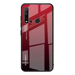 Estuche de vidrio con degradado de color para Huawei Nova 5i, Huawei Honor 20, Galaxy A10s y Galaxy A80