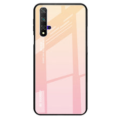 Estuche de vidrio con degradado de color para Huawei Nova 5i, Huawei Honor 20, Galaxy A10s y Galaxy A80