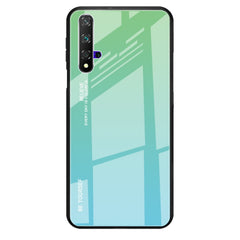 Estuche de vidrio con degradado de color para Huawei Nova 5i, Huawei Honor 20, Galaxy A10s y Galaxy A80