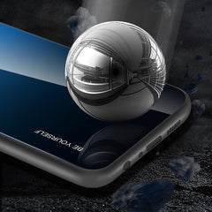 Estuche de vidrio con degradado de color para Vivo V7, Vivo V11, Vivo X23, Vivo Y17
