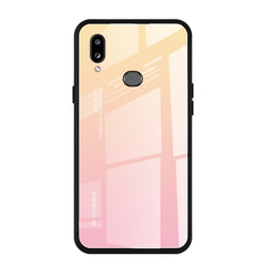 Estuche de vidrio con degradado de color para Huawei Nova 5i, Huawei Honor 20, Galaxy A10s y Galaxy A80