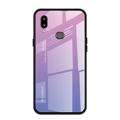 Estuche de vidrio con degradado de color para Huawei Nova 5i, Huawei Honor 20, Galaxy A10s y Galaxy A80