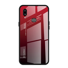 Estuche de vidrio con degradado de color para Huawei Nova 5i, Huawei Honor 20, Galaxy A10s y Galaxy A80