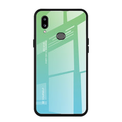 Estuche de vidrio con degradado de color para Huawei Nova 5i, Huawei Honor 20, Galaxy A10s y Galaxy A80