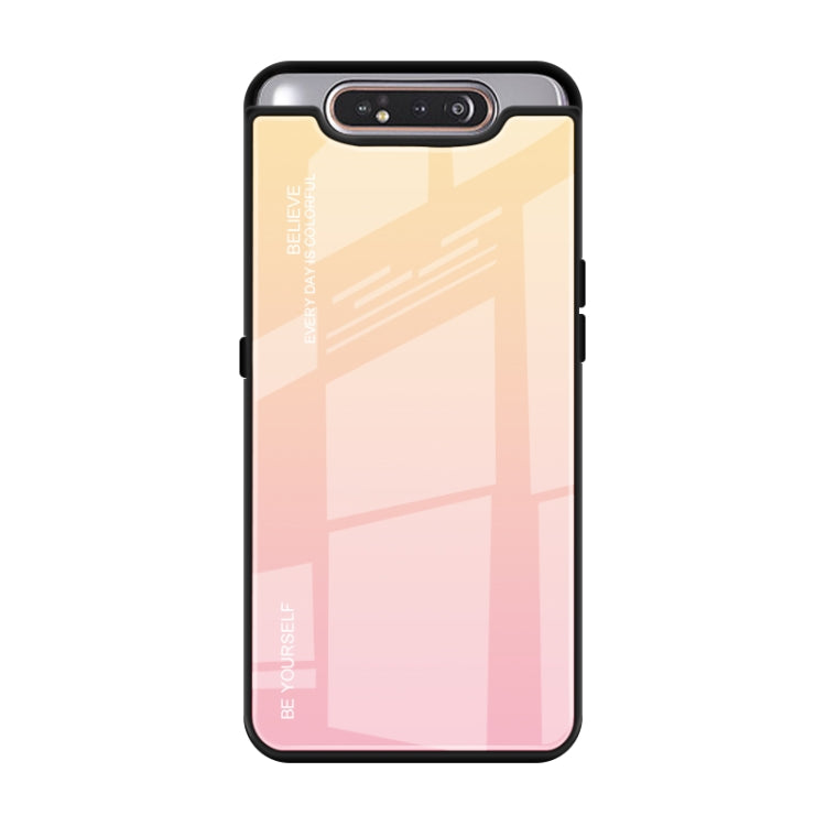 Estuche de vidrio con degradado de color para Vivo V7, Vivo V11, Vivo X23, Vivo Y17