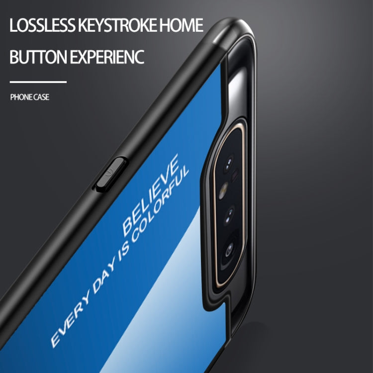 Estuche de vidrio con degradado de color para Vivo V7, Vivo V11, Vivo X23, Vivo Y17