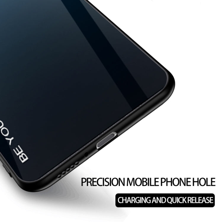 Estuche de vidrio con degradado de color para Vivo V7, Vivo V11, Vivo X23, Vivo Y17