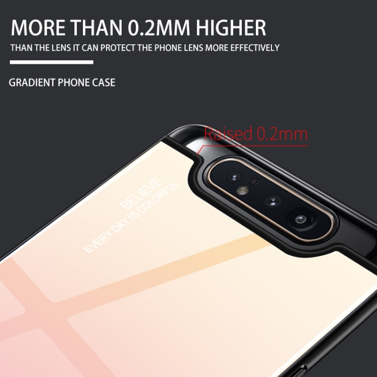 Estuche de vidrio con degradado de color para Vivo V7, Vivo V11, Vivo X23, Vivo Y17