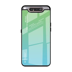 Estuche de vidrio con degradado de color para Huawei Nova 5i, Huawei Honor 20, Galaxy A10s y Galaxy A80