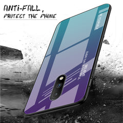 Gradient Color Glass Case, For OnePlus 7, For OPPO A9 (2020), For OPPO F3, For OPPO F5