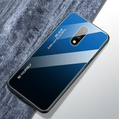 Estuche de vidrio con degradado de color para Vivo V7, Vivo V11, Vivo X23, Vivo Y17