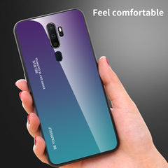 Gradient Color Glass Case, For OPPO A9 (2020), For OPPO F3, For OPPO F5
