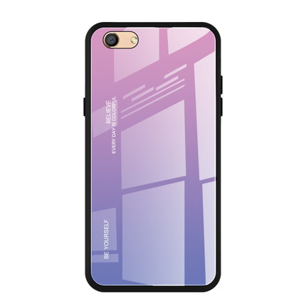 Gradient Color Glass Case, For Galaxy A80, For OPPO A9 (2020), For OPPO F3