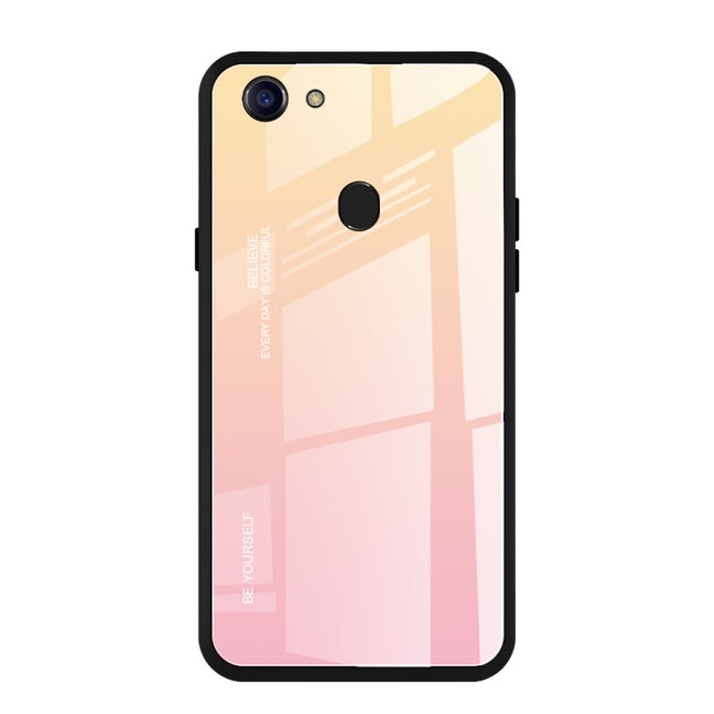 Gradient Color Glass Case, For OPPO F5, For Vivo V7, For Vivo V11