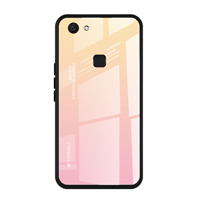 Gradient Color Glass Case, For Vivo V7, For Vivo V11, For Vivo X23, For Vivo Y17