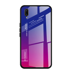 Gradient Color Glass Case, For Vivo V7, For Vivo V11, For Vivo X23, For Vivo Y17