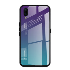 Gradient Color Glass Case, For Vivo V7, For Vivo V11, For Vivo X23, For Vivo Y17