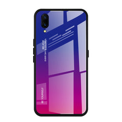 Gradient Color Glass Case, For Vivo V7, For Vivo V11, For Vivo X23, For Vivo Y17